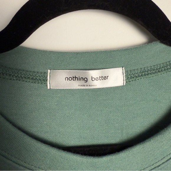 ⚪️ Nothing Better Green Shift Dress with Striped Button Cuffs Made in Korea | L - Picture 6 of 6